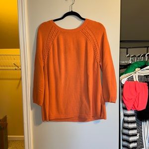 Talbots XL pumpkin orange sweater